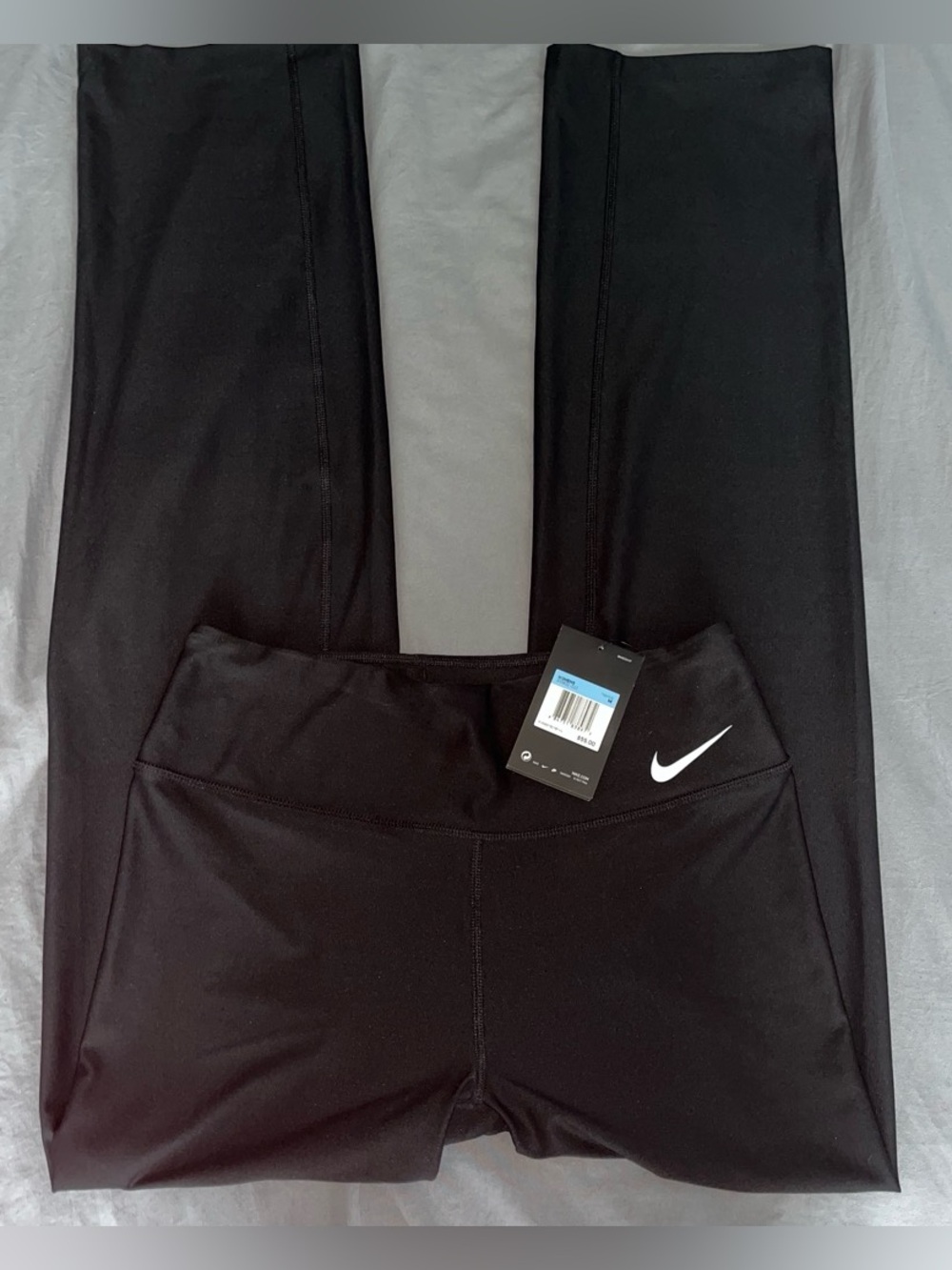Nike Black Leggings with White Swoosh
